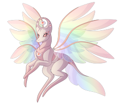 Size: 4600x4032 | Tagged: safe, artist:amazing-artsong, imported from derpibooru, changeling, absurd resolution, angel, changelingified, simple background, solo, species swap, transparent background