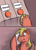 Size: 789x1087 | Tagged: safe, artist:kam, imported from derpibooru, big macintosh, earth pony, pony, caption, colored hooves, eeyup, horse collar, image macro, male, meme, missing freckles, nope, solo, stallion, sweat, two buttons meme, unshorn fetlocks