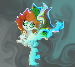 Size: 1935x1715 | Tagged: safe, artist:damayantiarts, imported from derpibooru, oc, oc only, ghost, ghost pony, pony, abstract background, error, female, glitch, simple background, solo, white background