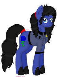 Size: 720x960 | Tagged: safe, artist:madlilon2051, imported from derpibooru, oc, oc only, earth pony, pony, clothes, colored hooves, earth pony oc, simple background, solo, tail, tail wrap, transparent background