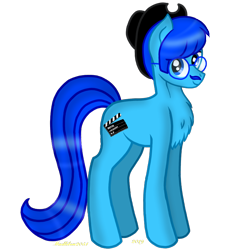 Size: 768x768 | Tagged: safe, artist:madlilon2051, imported from derpibooru, oc, oc only, earth pony, pony, chest fluff, earth pony oc, facial hair, glasses, hat, male, moustache, simple background, solo, stallion, transparent background