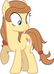 Size: 4000x5524 | Tagged: safe, artist:jeatz-axl, imported from derpibooru, oc, oc only, oc:cream heart, earth pony, pony, absurd resolution, female, mare, raised hoof, simple background, solo, surprised, transparent background, vector