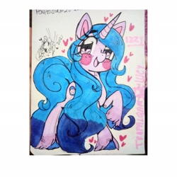 Size: 2048x2048 | Tagged: safe, artist:trafalgarlucy, imported from derpibooru, part of a set, izzy moonbow, pony, unicorn, female, g5, high res, my little pony: a new generation, solo, traditional art