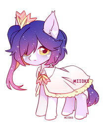 Size: 1000x1150 | Tagged: safe, artist:miioko, imported from derpibooru, oc, oc only, earth pony, pony, cloak, clothes, earth pony oc, ethereal mane, simple background, solo, starry mane, transparent background