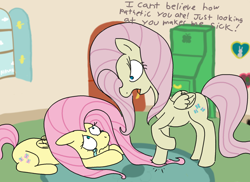 Size: 2000x1459 | Tagged: safe, artist:notawriteranon, imported from derpibooru, fluttershy, mean fluttershy, oc, oc:anon, pegasus, pony, the mean 6, clone, crying, female, flutterbitch, insult
