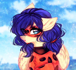 Size: 3689x3400 | Tagged: safe, artist:krissstudios, imported from derpibooru, pegasus, pony, female, high res, ladybug (miraculous ladybug), mare, marinette dupain-cheng, miraculous ladybug, ponified, solo