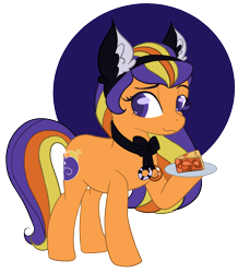 Size: 786x901 | Tagged: safe, artist:nakkry, imported from derpibooru, pumpkin tart, earth pony, cute, food, g3, g3 to g4, generation leap, pie, solo, tartabetes