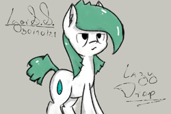 Size: 1500x1000 | Tagged: safe, artist:igorbanette, imported from derpibooru, oc, oc only, oc:lazy drop, pony, solo