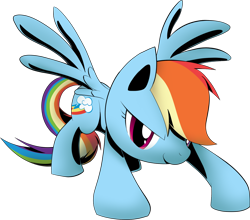 Size: 1280x1124 | Tagged: safe, artist:idolnya, imported from derpibooru, rainbow dash, pegasus, pony, cocky, female, free to use, png, reference, simple background, solo, spread wings, transparent background