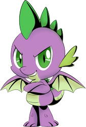 Size: 868x1283 | Tagged: safe, artist:idolnya, imported from derpibooru, spike, dragon, cocky, free to use, png, reference, simple background, solo, spread wings, transparent background, wings