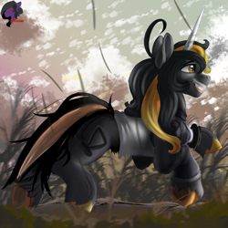 Size: 1000x1000 | Tagged: safe, artist:brainiac, imported from derpibooru, oc, oc only, oc:knick knack, pony, unicorn, digital art, g5 horn, solo