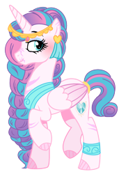 Size: 1272x1856 | Tagged: safe, artist:princess-kitsune-tsu, imported from derpibooru, princess flurry heart, pony, elderly, female, older, older flurry heart, simple background, solo, transparent background