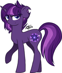 Size: 812x955 | Tagged: safe, artist:gallantserver, imported from derpibooru, oc, oc only, oc:moonlight orchid, pony, unicorn, female, magical lesbian spawn, mare, offspring, parent:princess luna, parent:twilight sparkle, parents:twiluna, simple background, solo, transparent background