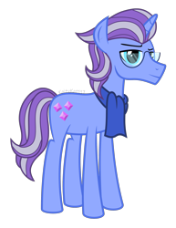 Size: 2000x2591 | Tagged: safe, artist:kaitykat117, imported from derpibooru, oc, oc only, oc:artefact crystalle(kaitykat), pony, base used, glasses, high res, male, show accurate, simple background, solo, stallion, transparent background, vector