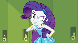 Size: 1920x1078 | Tagged: safe, imported from derpibooru, screencap, rarity, equestria girls, equestria girls series, holidays unwrapped, spoiler:eqg series (season 2), female, o come all ye squashful, rarity peplum dress, sleeveless, solo