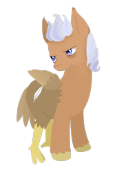 Size: 1046x1514 | Tagged: safe, artist:lucky-jacky, imported from derpibooru, oc, oc only, oc:silver quill, hippogriff, reverse hippogriff, simple background, solo, transparent background