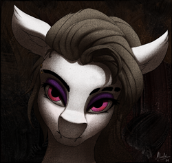 Size: 1980x1875 | Tagged: safe, artist:mricantdraw, imported from derpibooru, oc, oc only, oc:seraphine, earth pony, pony, bust, earth pony oc, female, looking at you, mare, portrait, solo