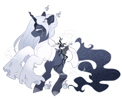 Size: 1946x1604 | Tagged: safe, artist:shady-bush, imported from derpibooru, oc, oc only, original species, scented pony, unicorn, closed species, clothes, female, mare, robe, simple background, solo, transparent background, vaguely asian robe