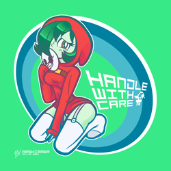 Size: 3500x3500 | Tagged: safe, artist:theratedrshimmer, imported from derpibooru, wallflower blush, human, shy guy, equestria girls, adorasexy, clothes, cosplay, costume, cute, female, high res, hip, hood, looking at you, mask, sexy, shy, shy gal, simple background, socks, solo, stocking feet, stockings, super mario bros., thigh highs, wallflower butt