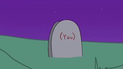 Size: 1280x720 | Tagged: safe, artist:tjpones, imported from derpibooru, part of a set, (you), 4chan, gravestone, halloween, holiday, no pony, not pony related