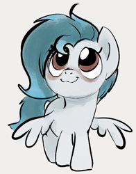 Size: 503x642 | Tagged: safe, artist:dotkwa, imported from derpibooru, oc, oc only, oc:ethereal pelagia, pegasus, pony, cute, female, filly, solo