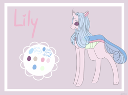 Size: 1184x879 | Tagged: safe, artist:yuumirou, imported from derpibooru, oc, oc only, oc:lily, changedling, changeling, female, reference sheet, solo