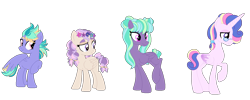 Size: 1500x600 | Tagged: safe, artist:tragedy-kaz, imported from derpibooru, oc, oc only, earth pony, pony, unicorn, base used, female, horn, looking back, mare, raised hoof, simple background, transparent background, unicorn oc