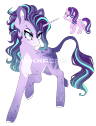 Size: 1560x2034 | Tagged: safe, artist:maxxacure, imported from derpibooru, starlight glimmer, pony, unicorn, redesign, simple background, solo, transparent background