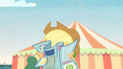 Size: 3410x1920 | Tagged: safe, imported from derpibooru, screencap, applejack, equestria girls, equestria girls series, rollercoaster of friendship, applejack's hat, cowboy hat, female, hat, high res, solo