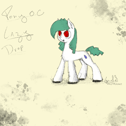 Size: 1000x1000 | Tagged: safe, artist:igorbanette, imported from derpibooru, oc, oc only, oc:lazy drop, pony, solo