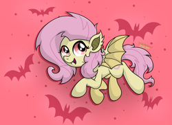 Size: 4033x2934 | Tagged: safe, artist:background basset, imported from derpibooru, fluttershy, bat pony, pegasus, pony, bat ponified, flutterbat, race swap, solo