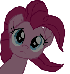 Size: 1280x1352 | Tagged: safe, artist:benpictures1, imported from ponybooru, pinkie pie, earth pony, pony, my little pony: the movie, cute, diapinkes, female, frown, inkscape, mare, simple background, solo, transparent background, vector