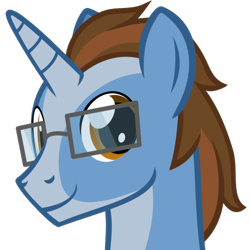 Size: 469x469 | Tagged: safe, artist:the smiling pony, imported from derpibooru, oc, oc only, oc:wireball, pony, unicorn, .svg available, glasses, looking at you, simple background, smiling, solo, svg, transparent background, vector