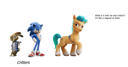 Size: 962x507 | Tagged: safe, imported from derpibooru, hitch trailblazer, spoiler:my little pony: a new generation, ben schwartz, critter magnet, eb, g5, hop, james marsden, my little pony: a new generation, sonic movie 2020, sonic the hedgehog, sonic the hedgehog (series), spoiler, voice actor joke