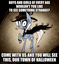 Size: 500x541 | Tagged: safe, imported from derpibooru, trixie, song reference, spooky month, the nightmare before christmas, this is halloween