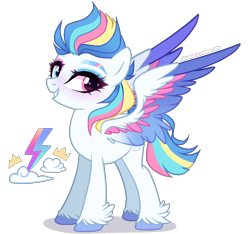 Size: 1100x1030 | Tagged: safe, artist:gihhbloonde, imported from derpibooru, oc, oc only, pegasus, pony, female, magical lesbian spawn, mare, offspring, parent:rainbow dash, parent:zipp storm, parents:zippdash, simple background, solo, transparent background