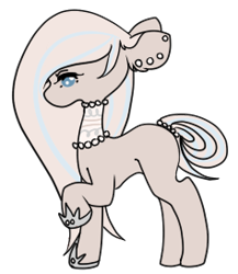 Size: 237x273 | Tagged: safe, artist:demure-doe, imported from derpibooru, oc, oc only, earth pony, pony, base used, choker, ear piercing, earth pony oc, hoof shoes, piercing, simple background, solo, transparent background