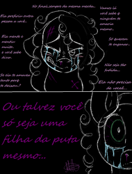 Size: 828x1090 | Tagged: safe, artist:millefaller, imported from derpibooru, oc, oc only, earth pony, pony, bust, comic, crying, earth pony oc, female, mare, scar, talking, wide eyes