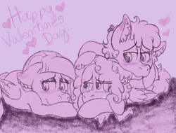 Size: 1426x1082 | Tagged: safe, artist:millefaller, imported from derpibooru, oc, pegasus, pony, crying, dipper pines, ear fluff, eyelashes, female, gravity falls, happy valentines day, makeup, male, mare, pacifica northwest, ponified, stallion