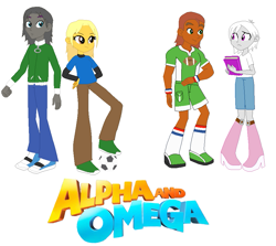 Size: 939x836 | Tagged: safe, artist:nativebrony-91, imported from derpibooru, human, equestria girls, alpha and omega, equestria girls-ified, garth (alpha and omega), humanized, humphrey, kate (alpha and omega), lilly (alpha and omega)