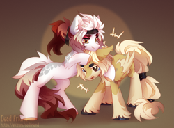 Size: 3765x2772 | Tagged: safe, artist:dedfriend, imported from derpibooru, oc, oc only, earth pony, pegasus, pony, high res