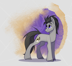 Size: 1562x1419 | Tagged: safe, artist:alrumoon_art, imported from derpibooru, oc, oc only, oc:pyrite trace, earth pony, pony, abstract background, solo