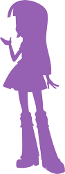 Size: 4987x13200 | Tagged: safe, artist:wissle, imported from derpibooru, twilight sparkle, equestria girls, absurd resolution, boots, clothes, eqg promo pose set, female, monochrome, pokémon, shoes, silhouette, simple background, skirt, solo, standing, transparent background, vector, who's that pokémon