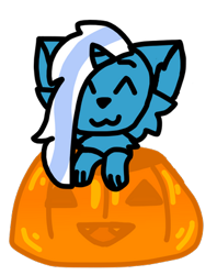 Size: 320x404 | Tagged: safe, artist:cozy-cola, imported from derpibooru, oc, oc:fleurbelle, alicorn, alicorn oc, female, halloween, holiday, horn, jack-o-lantern, mare, pumpkin, simple background, transparent background, wings
