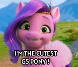 Size: 952x827 | Tagged: safe, edit, edited screencap, imported from derpibooru, screencap, pipp petals, pegasus, pony, spoiler:my little pony: a new generation, adorapipp, bronybait, cute, female, g5, mare, my little pony: a new generation, smiling, solo