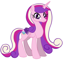 Size: 7600x7270 | Tagged: safe, artist:laszlvfx, imported from derpibooru, princess cadance, alicorn, pony, absurd resolution, cutie mark, female, folded wings, horn, mare, show accurate, simple background, solo, transparent background, vector, wings