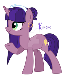 Size: 1280x1448 | Tagged: safe, artist:hate-love12, imported from derpibooru, kimono, pony, deviantart watermark, g3, g3 to g4, g4, generation leap, obtrusive watermark, simple background, solo, transparent background, watermark