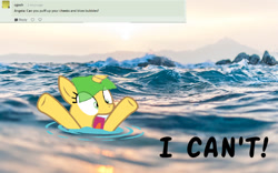 Size: 1280x798 | Tagged: safe, artist:kingjulianpoland, imported from derpibooru, oc, oc only, pony, solo, water