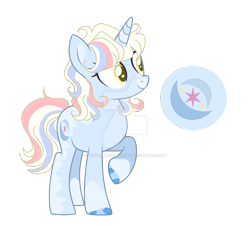 Size: 1920x1733 | Tagged: safe, artist:rose-moonlightowo, imported from derpibooru, oc, oc only, oc:starswirl shimmer, pony, unicorn, female, magical lesbian spawn, magical threesome spawn, mare, offspring, parent:sunset shimmer, parent:trixie, parent:twilight sparkle, simple background, solo, transparent background