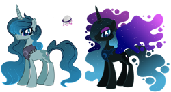 Size: 1280x693 | Tagged: safe, artist:princess-kitsune-tsu, imported from derpibooru, oc, oc only, pony, unicorn, female, mare, offspring, parent:king sombra, parent:princess luna, parents:lumbra, simple background, transparent background